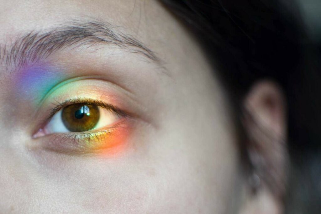 What color RGB light is best for eyes?